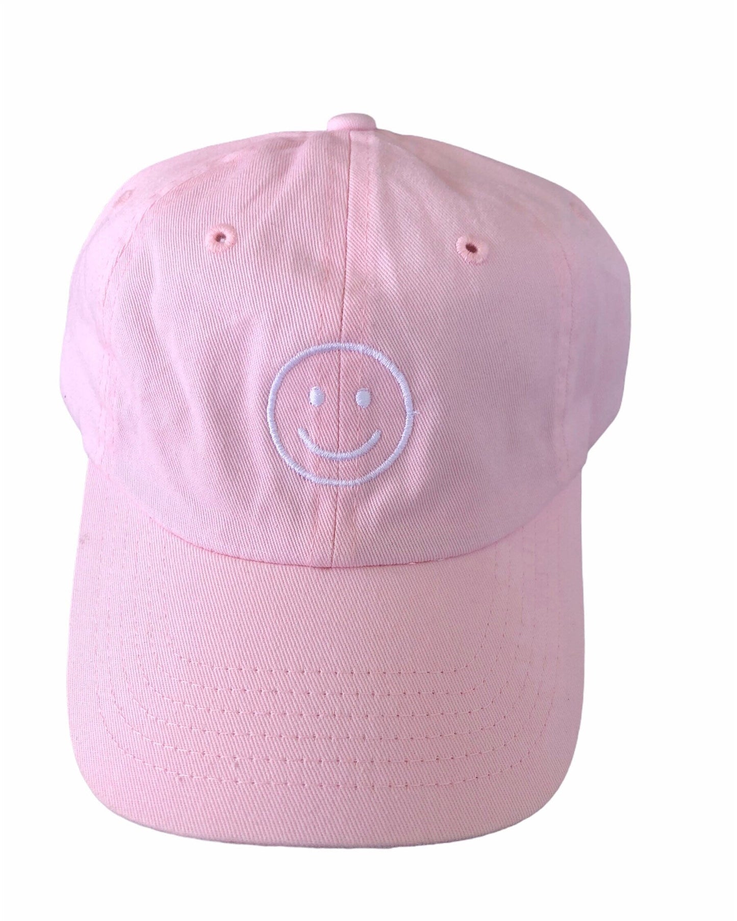 ADULT SMILEY BASEBALL HAT SUNNYEMBROIDERYBAE