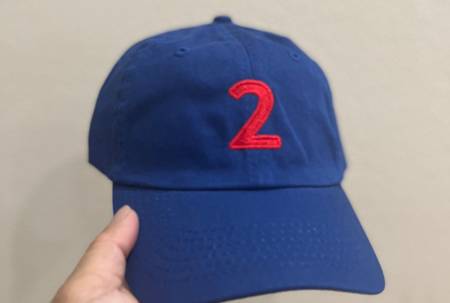 KIDS NUMBER BASEBALL HAT SUNNYEMBROIDERYBAE