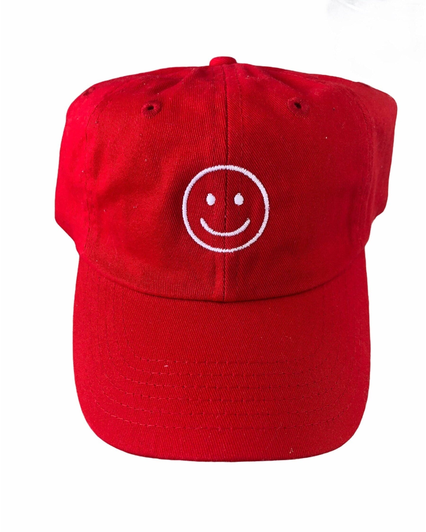 KIDS SMILEY BASEBALL HAT SUNNYEMBROIDERYBAE