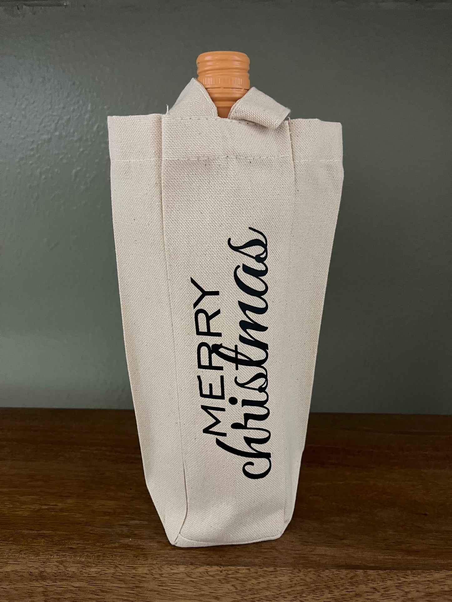 Single Wine Tote Bag, Gift for Bridal Shower, Housewarming Party, Gift for Holiday SUNNYEMBROIDERYBAE