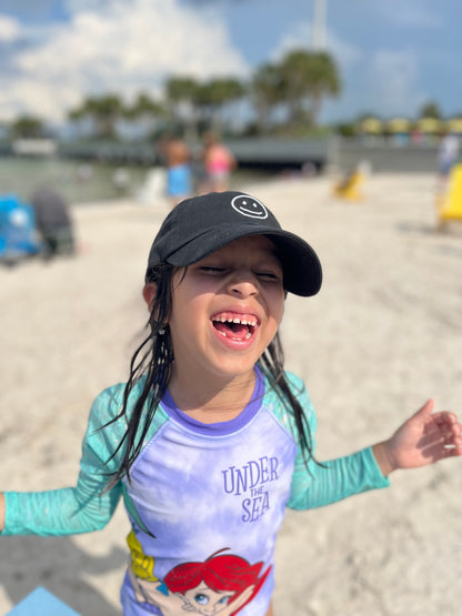KIDS SMILEY BASEBALL HAT