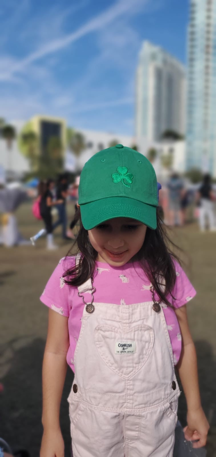 Kids Shamrock Baseball Hat – Embroidered St. Patrick’s Day Cap