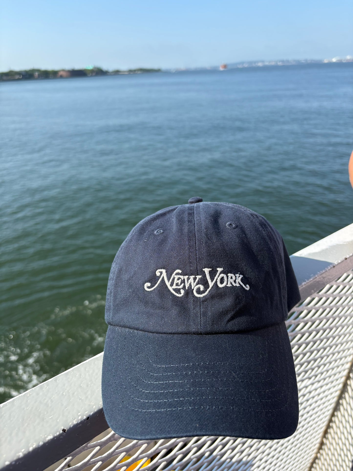 New York Embroidered Hat – Navy Classic Dad Cap
