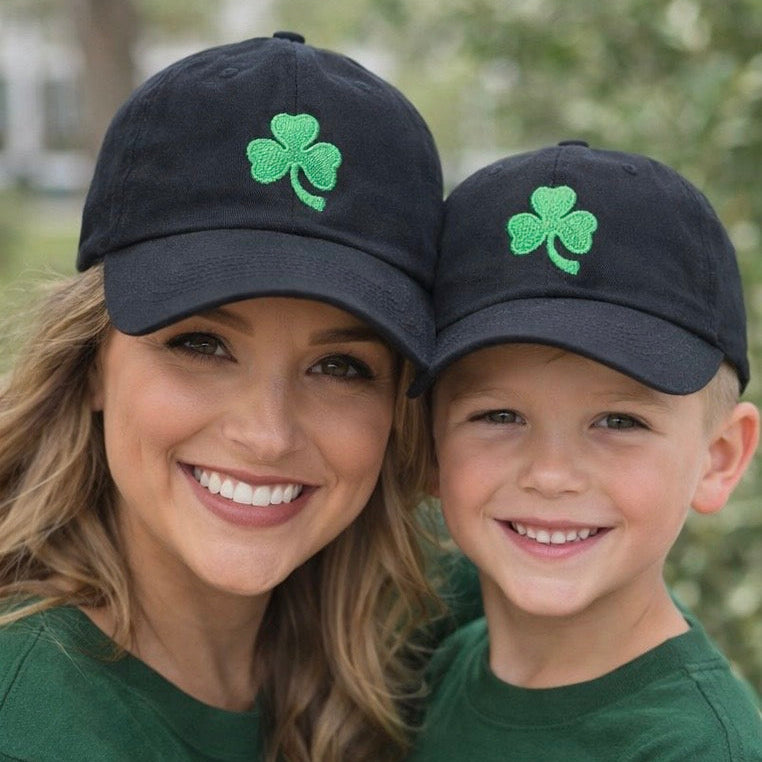 Adult Shamrock Baseball Hat – Embroidered St. Patrick’s Day Cap