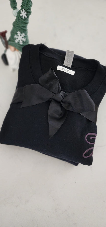 Monogram Sweatshirts, Simple Monogram Initial, Unisex, Custom embroidery