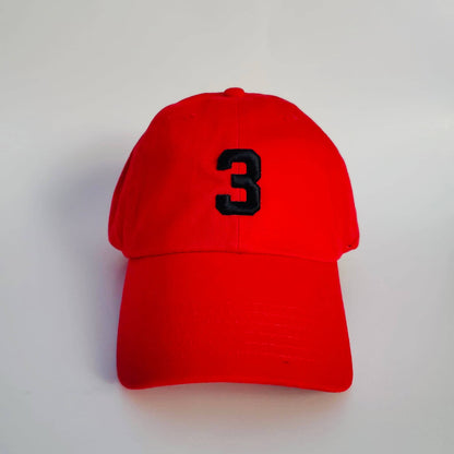 ADULT PUFF NUMBER BASEBALL HAT SUNNYEMBROIDERYBAE