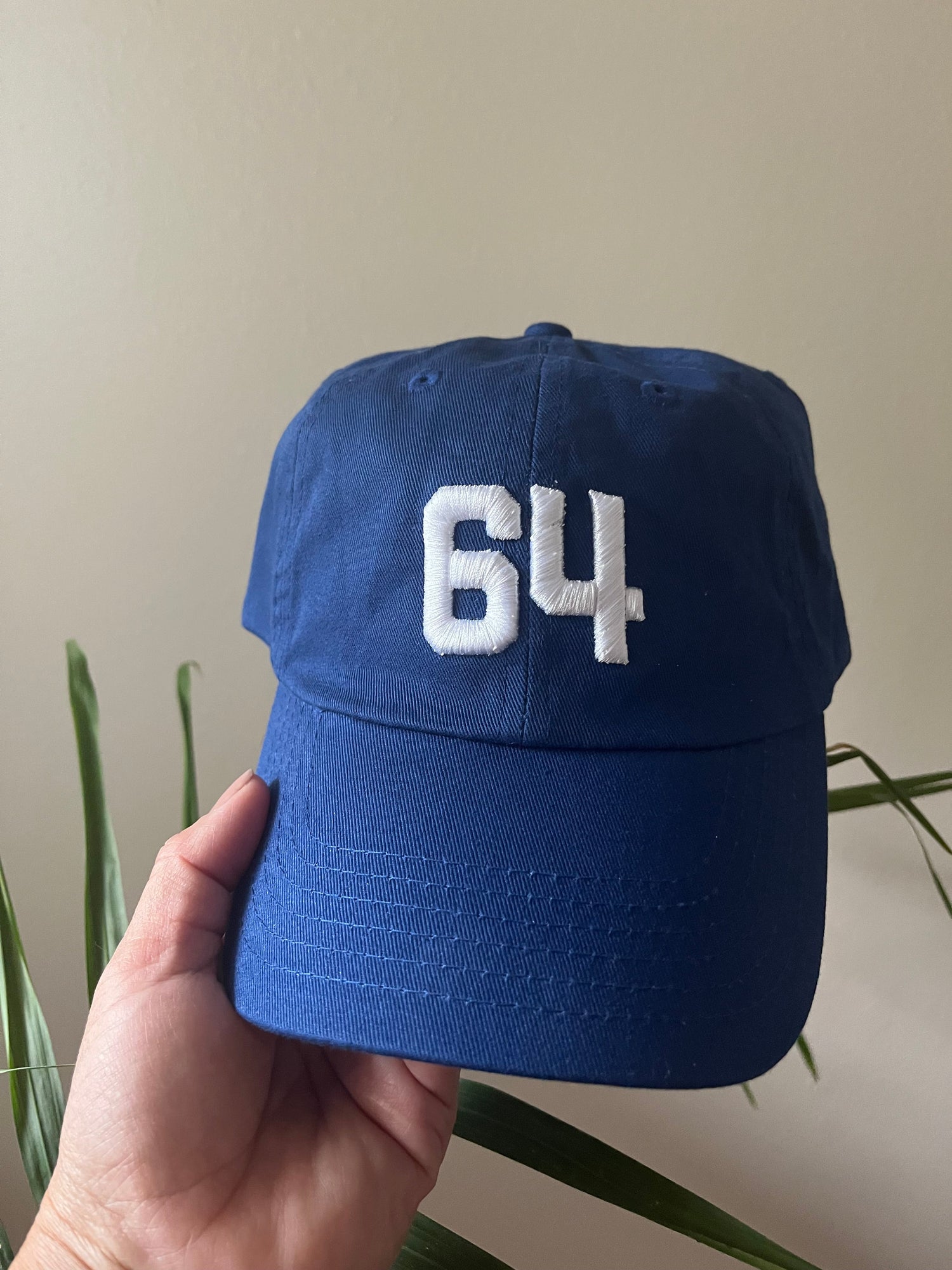 ADULT PUFF NUMBER BASEBALL HAT SUNNYEMBROIDERYBAE