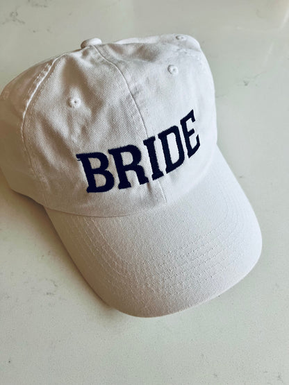 Bride and Babe Hat | Just Married | Wife, | Wedding | Couples | Hubby | Wifey | Party Hat | Bridesmaid | Bachelorette Embroidered Dad Cap