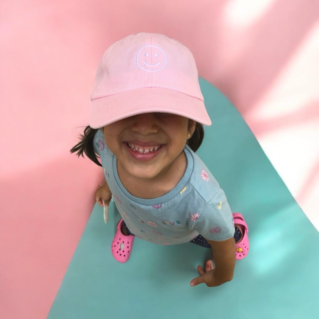 KIDS SMILEY BASEBALL HAT