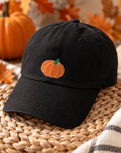 Pumpkin Hat 🎃 | Embroidered Halloween Baseball Cap