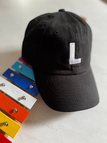 KIDS GREEN LETTER BASEBALL HAT SUNNYEMBROIDERYBAE