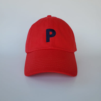 KIDS NAVY LETTER BASEBALL HAT SUNNYEMBROIDERYBAE