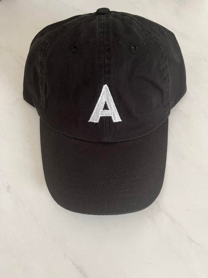 KIDS WHITE LETTER BASEBALL HAT SUNNYEMBROIDERYBAE