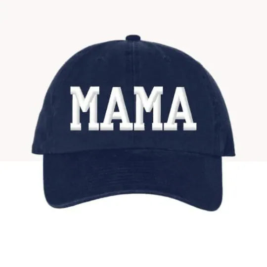 MAMA BLACK BASEBALL HAT SUNNYEMBROIDERYBAE