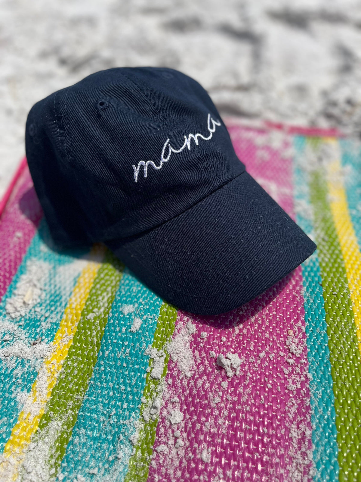 Script M Hat MAMA SCRIPT BASEBALL HAT – SUNNYEMBROIDERYBAE