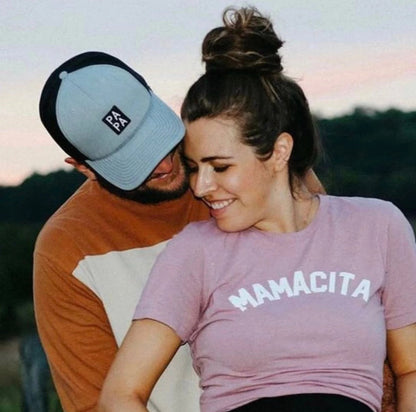 PAPA TRUCKER SNAPBACK HAT SUNNYEMBROIDERYBAE