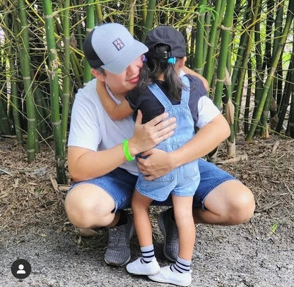 PAPA TRUCKER SNAPBACK HAT SUNNYEMBROIDERYBAE