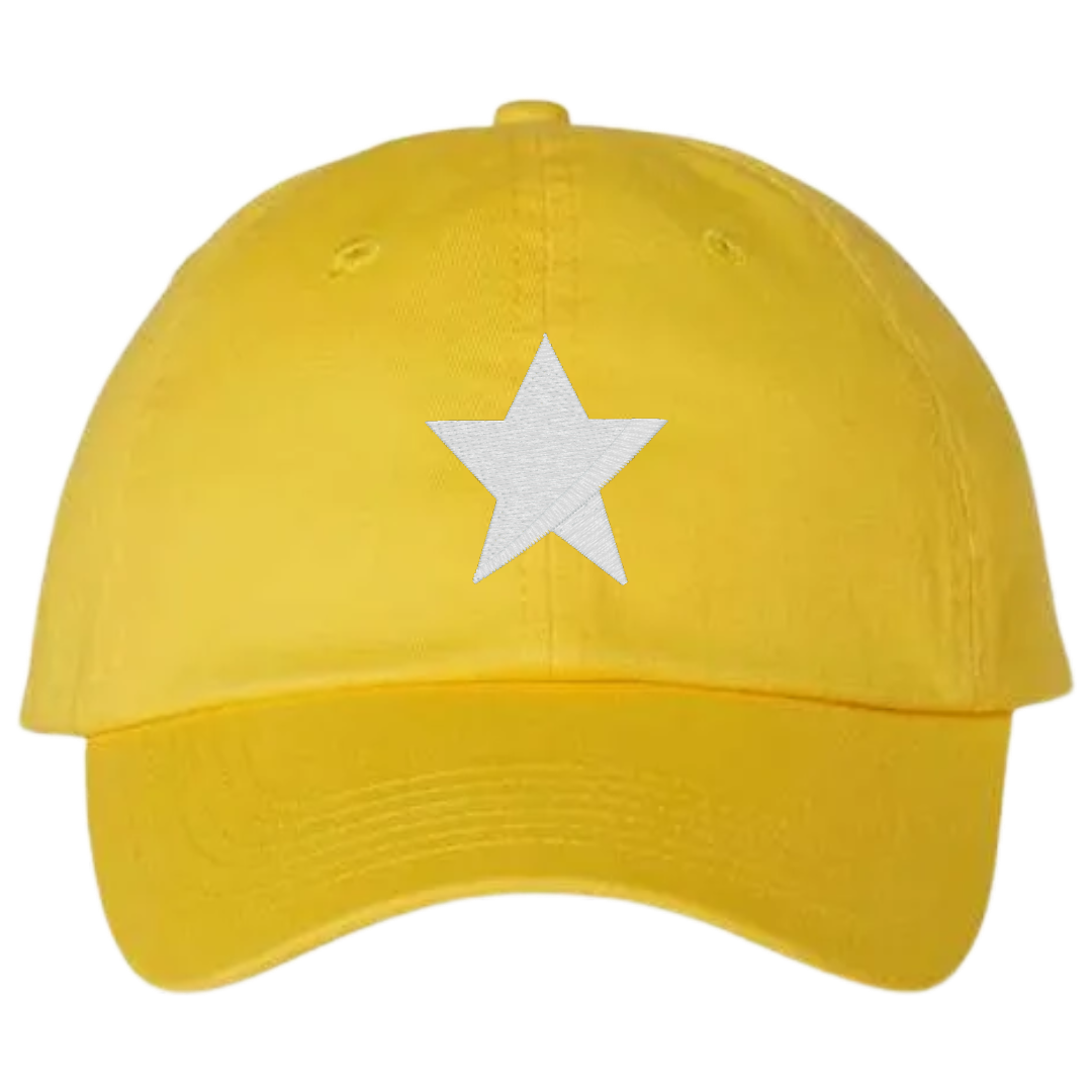 Star Vintage Baseball Cap | Embroidered Cotton Adjustable Dad Hat