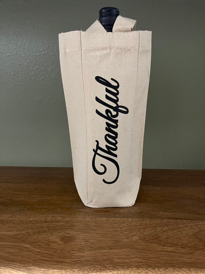 Single Wine Tote Bag, Gift for Bridal Shower, Housewarming Party, Gift for Holiday SUNNYEMBROIDERYBAE